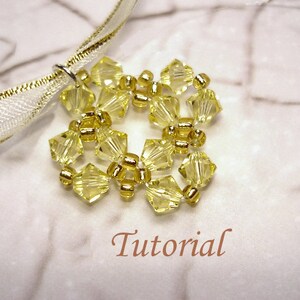 Beading Tutorial Beaded Golden Shower Pendant image 2