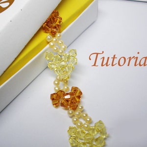 Beading Tutorial Beaded Crystal Heart to Heart Bracelet Pattern image 2