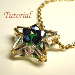 Beading Tutorial Beaded Midnight Star Pendant image 1