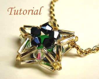 Beading Tutorial - Beaded Midnight Star Pendant