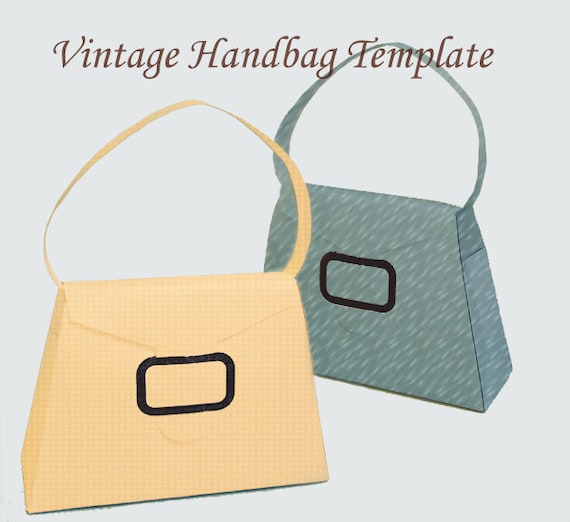 Printable Jewelry Vintage Handbag Template - Etsy