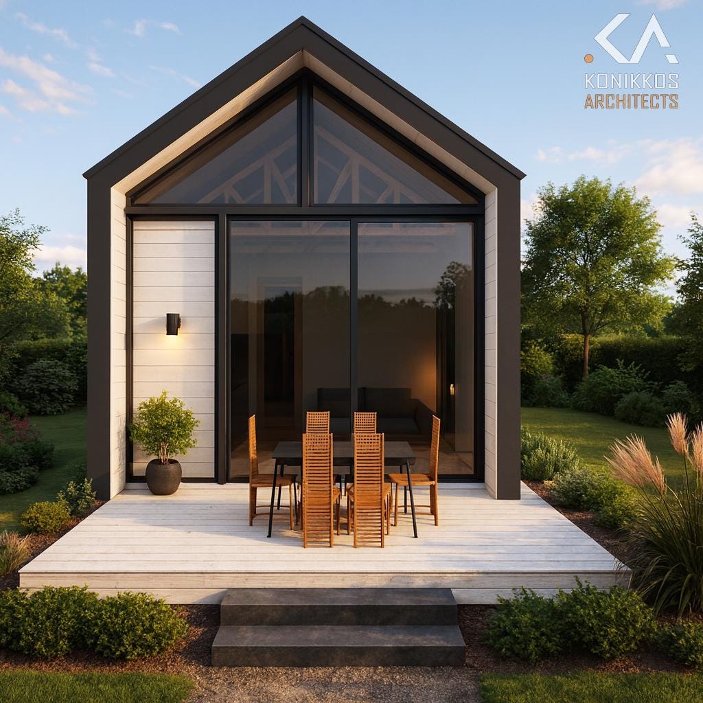 684 Sq Ft - 18x38 Ft, 1 Bedroom, (650 Sq Ft Clear) Cottage Style Gable ...