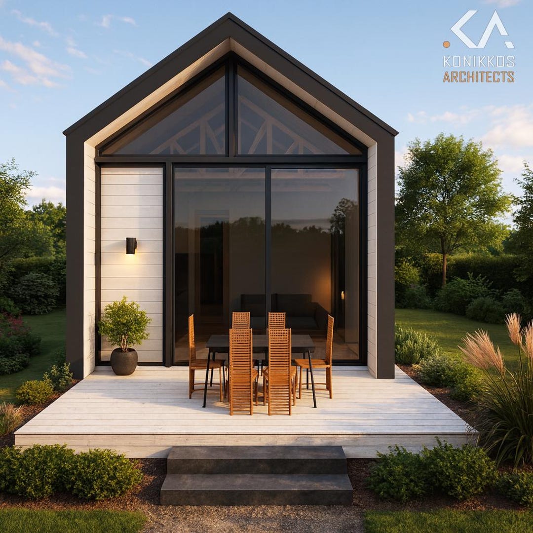 2 Bedroom 18x48 Ft - 864 Sq Ft - Modern Barn Style House – Gable Roof ...