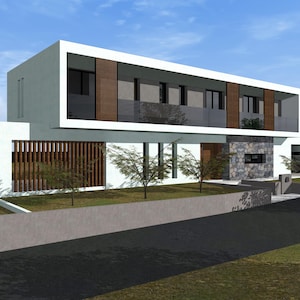 3 Bedroom House Plan PDF – 68x31 ft Modern Two-Story Home 2000 sq ft | Pool + Utility Room | PDF + CAD Plans | Instant Download