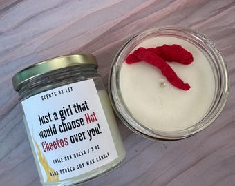 Hot Cheetos is a fresh Scented Candle, 9 oz
