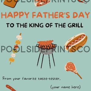 Plantilla de Canva para tarjeta de barbacoa del Día del Padre