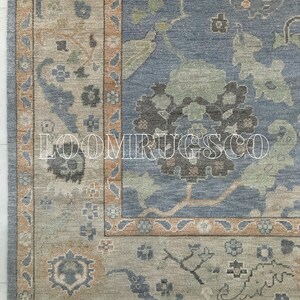 Traditional Grey Modern style Oushak Hand knotted Area Rug 4x6, 5x8,6x9,8x10,9x12, 10x14 ft Hand Made Rugs for Living Room, contemporary Rug