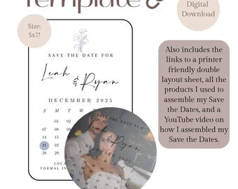 Vellum Save the Date Template