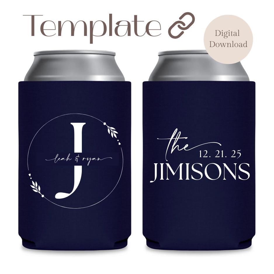 Double Sided Koozie Design Template
