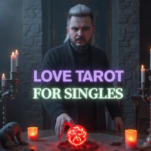 Lectura de Tarot del Amor para Solteros / Energía del Alma Gemela, Perspectivas para Citas, Guía para el Amor Futuro / 5 Cartas