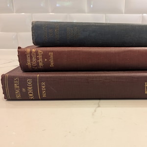Vintage 1920&#39;s Psychology and Sociology Textbooks (Psychology for Teachers, Fundamentals of Objective Psychology, Principles of Sociology)