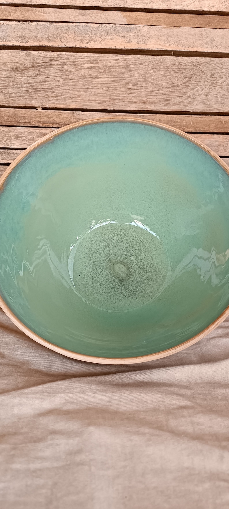 Ceramic big bowl pottery serving bowl image 3