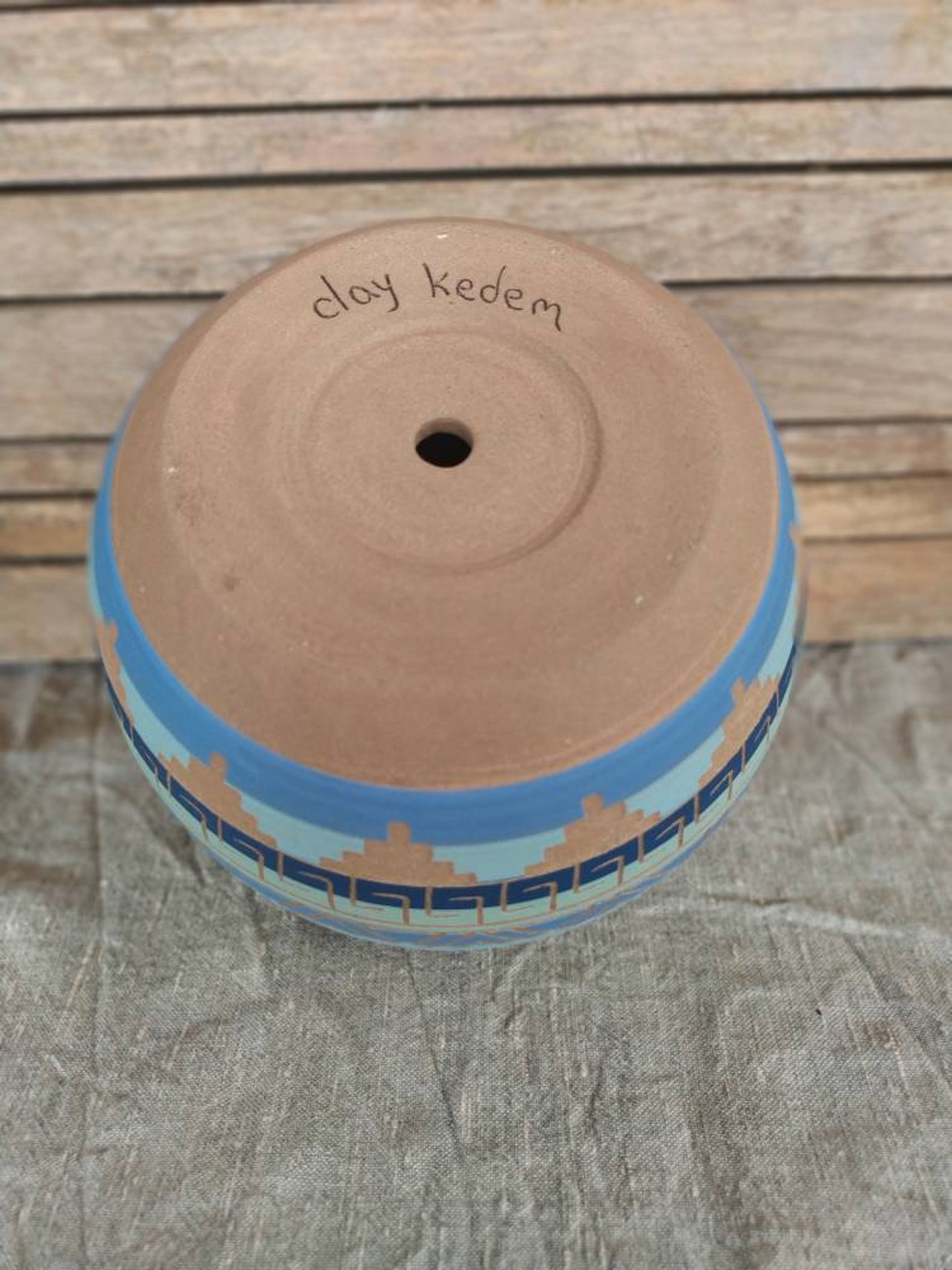 Ceramic Planter Pot Colorful Succulent Aztec Style Planter - Etsy