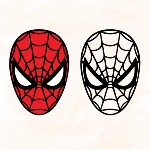 Spiderman Face Png, Spiderman Decoration, Spiderman Face Silhouette, Cutting Files Cricut, Png