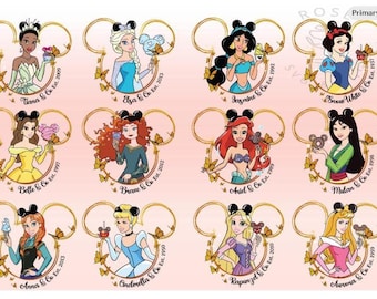Pacote de PNGs com cabeças do Mickey e princesas, PNGs de férias em família, PNGs de princesas, PNGs de orelhas da Minnie, PNGs de modo férias, PNGs do Reino Mágico, Viagem em família