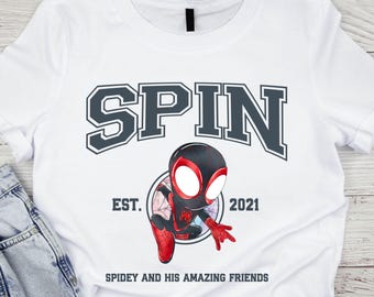 Spin Collage Png, Spidey och hans fantastiska vänner Collage PNG, SVG Bundle, Matchande par Png, Avengers Matchande Png, Svg, Direktnedladdning
