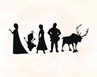 アナと雪の女王 | エルサ クリップアート シルエット バージョン 2