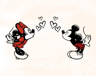 Love svg, Mouse Couple SVG, Valentines Day SVG, Family Vacation Png