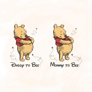 Winnie the Pooh Mom Dad Svg - Etsy