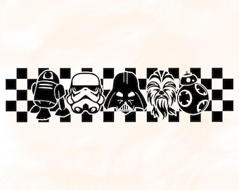 Star Wars Charaktere Png, Star Wars Png, Star Wars Sublimation, digitaler Download, Star Wars, Galaxy Wars Png, Star Wars T-Shirt