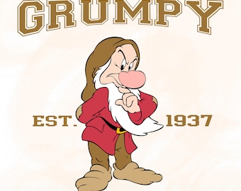 Grumpy Collage Svg Png, Retro Family Trip Svg Png, Varsity GrumpyvDesign, Silhouette, Printable Design File
