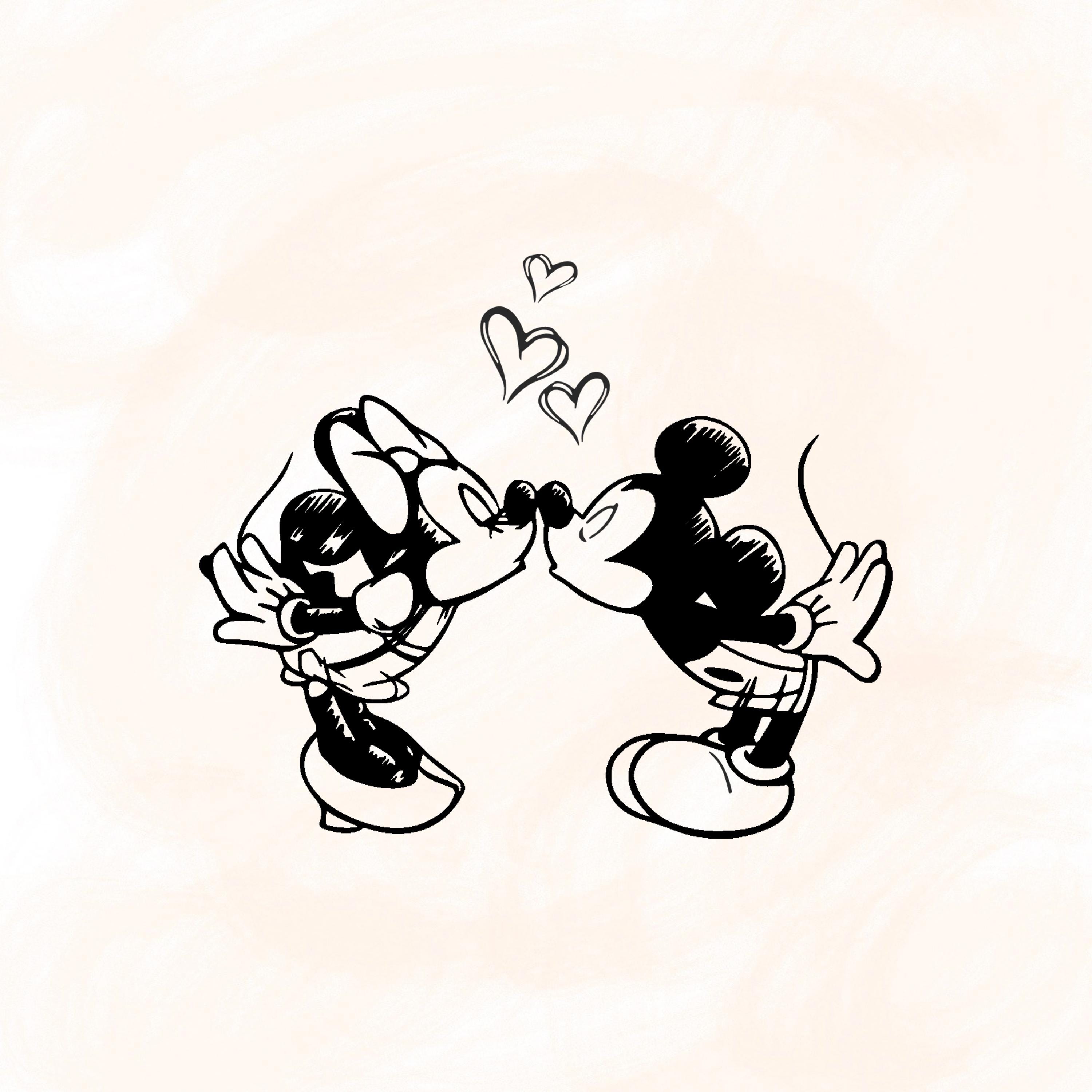 Mickey minnie kiss - Etsy 日本