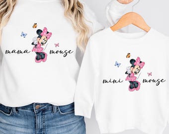 Mama Mouse Mini Mouse Png, Mama Mini Png, Mama Png, Mini Png, Family Matching Png