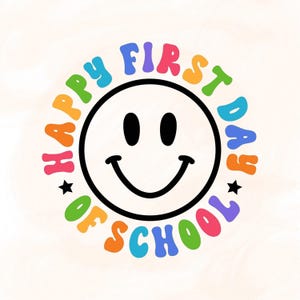 Retro Happy To See Your Face Png, Neon Floral Teacher Png, Smile Face Png, Back To School Png, Trendy Teacher Smiley Png, Happy Face Png