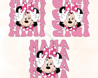 Mimi Mama Gigi Png, Disney Mutter Tochter Oma Reise Png, Mini Maus Png, Disneyland Mama Png, Mama Maus Png, Muttertag Png