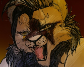 Colored Bust Sketch