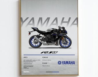 Decorazione murale Poster Yamaha R1M 2025