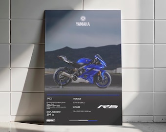 Decorazione murale Yamaha R6 2019 Poster / Download digitale