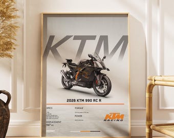 KTM RC 990 superbike / decorazione da parete / poster / Superbike