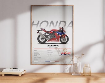 Poster Honda CBR1000RRR SP 2025 / Superbike Wall Art (download digitale)