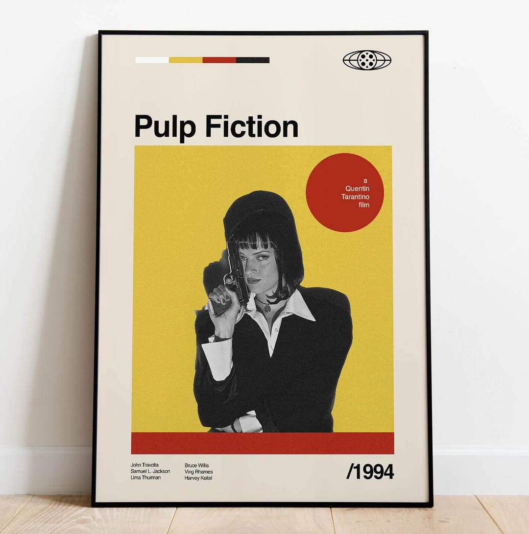 Pulp Fiction Movie Poster, Uma Thurman Giclée Art Print - Etsy