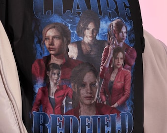 Unisex Residence Evil claire redfield Bootleg T-Shirt, Gaming Shirt