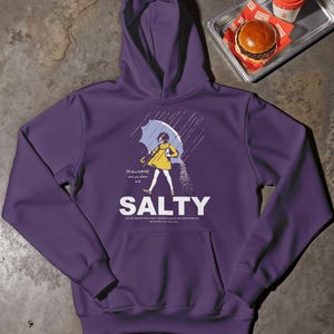 Salty Girl Tee : Frauen Vintage Baumwollmischung T-Shirt / Hoodie Purple