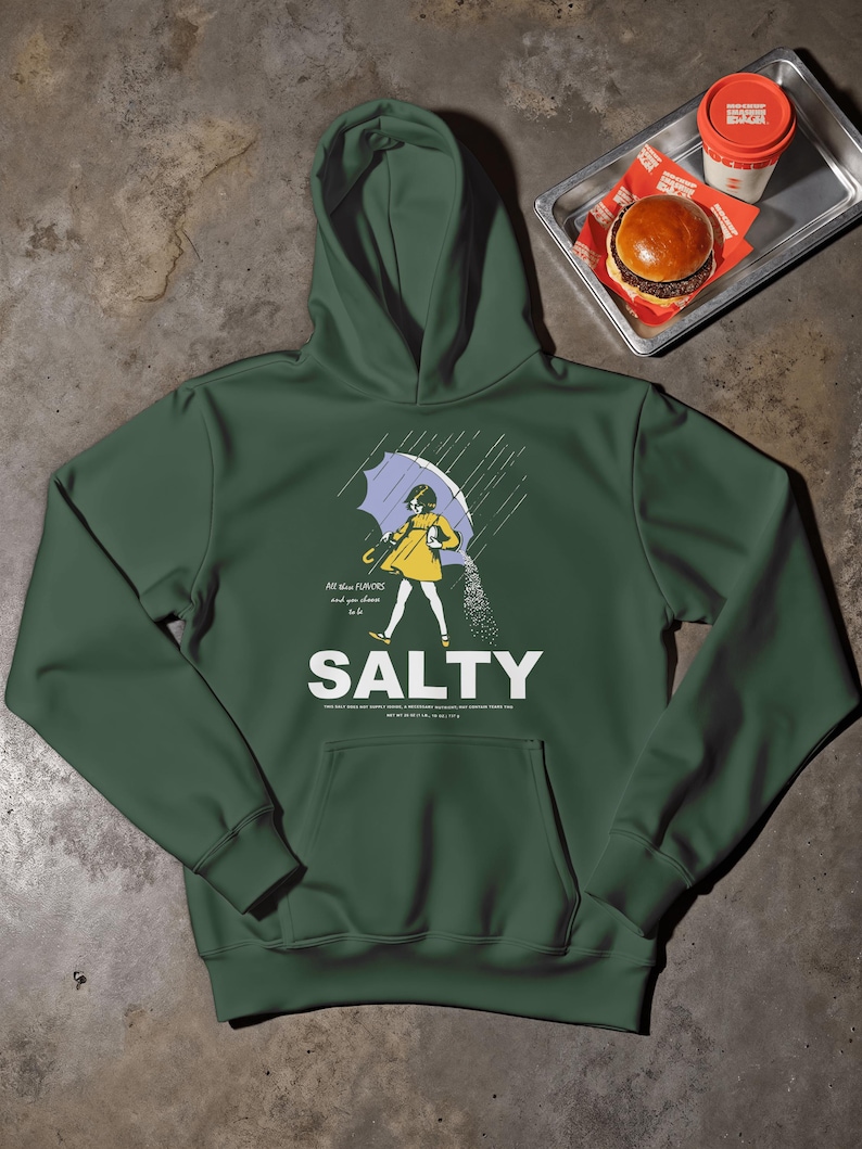 Salty Girl Tee : Frauen Vintage Baumwollmischung T-Shirt / Hoodie Forest Green