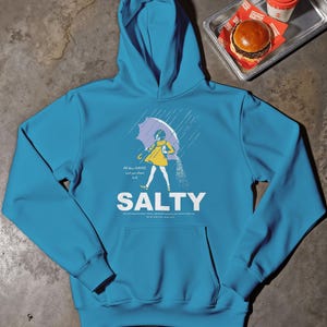 Salty Girl Tee : Frauen Vintage Baumwollmischung T-Shirt / Hoodie Antique Sapphire