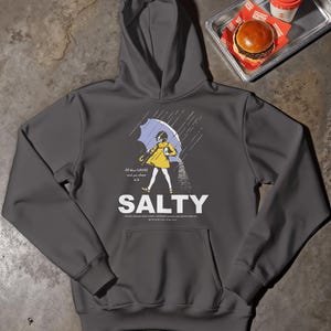 Salty Girl Tee : Frauen Vintage Baumwollmischung T-Shirt / Hoodie Dark Heather