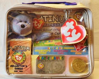 Vintage 1999 Sealed Beanie Babies Offiicial Club Platinum Edition