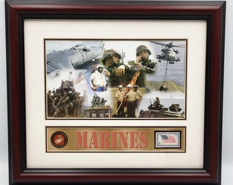 USPS 2004 Commemorative "First Day of Issue" Framed Collage with Medallion and Stamp