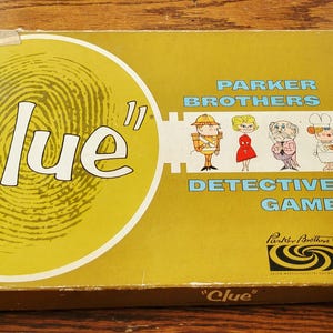 VTG 1960 Parker Brothers &quot;Clue&quot; Board Game