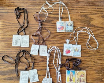 Lote de 7 escapularios VTG
