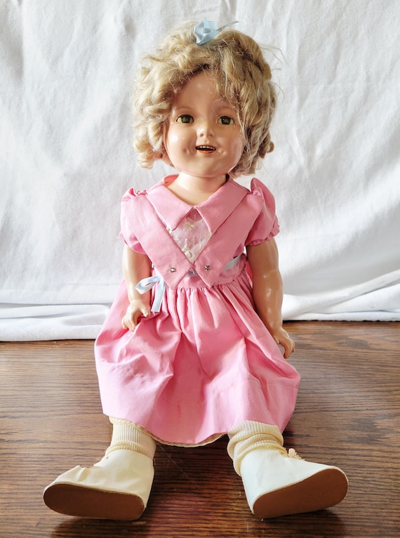 shirley temple doll pink dress Shirley "Take a Bow" Doll Dress