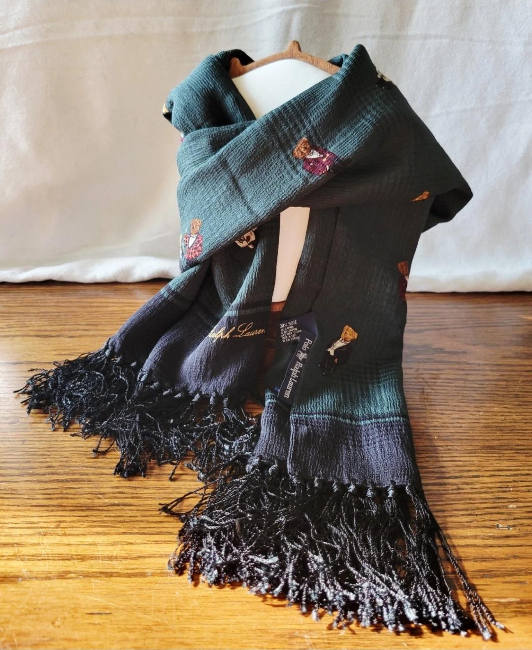 小物 Ralph Lauren dirt fringe long stole Vintage Ralph Lauren Fringe - Etsy