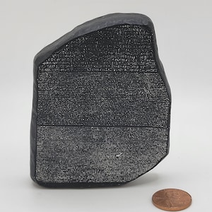 Miniature Replica of Rosetta Stone from British Museum in London