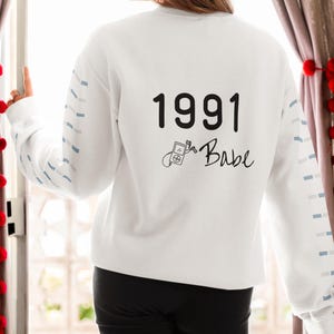Vintage 1991 Sweatshirt | 34th Birthday Gift | 90s Babe Crewneck | Retro 1991 Est Sweater | Born in 1991 Top| vintage gifts
