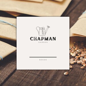 Editable Seed Packet Label Template: Minimalist DIY Avery Stickers ...