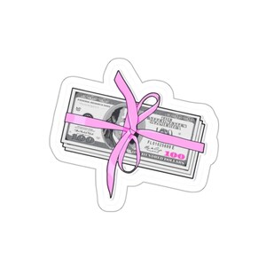 Stylish Money Die-Cut Stickers, Fun Decoration for Laptops, Scrapbooking, Gift Wrapping, Party Favors, Financial Motivation